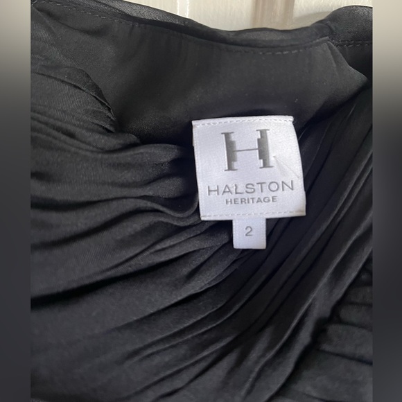 Halston Heritage - Zoe Black Strapless Silk Cocktail Party Dress - Sz 2 - NWOT - Picture 5 of 11
